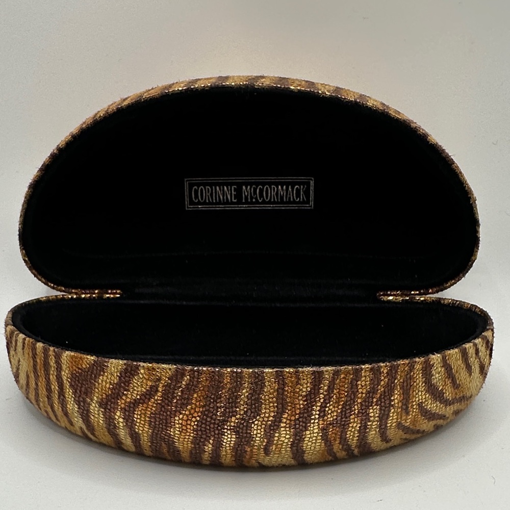 Corinne McCormack Glasses Sunglasses Hard Case Storage Faux Texture CASE ONLY